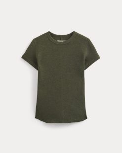 Alternative view of Shrunken Tee in Cozy Waffle | Heather Beech