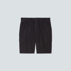 The Cotton Linen Short | Black