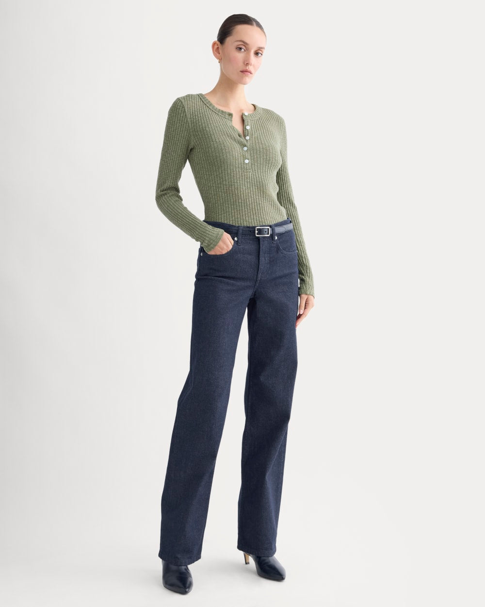 The Cozy Rib Henley | Kalamata - Image 3