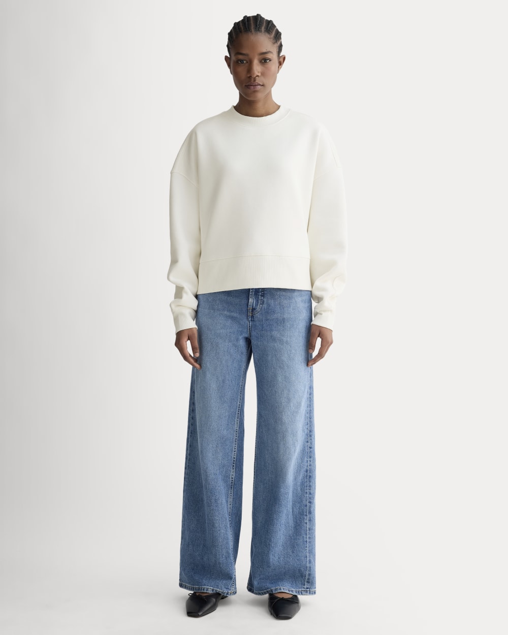 Luxe Fleece Sweatshirt | Bone - Image 3