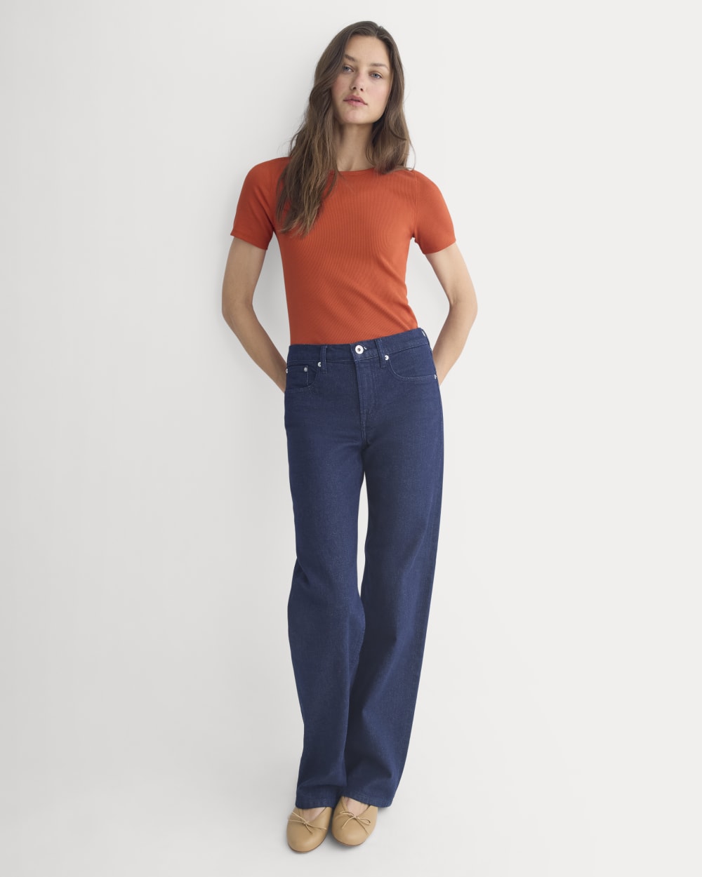 The Luxe Rib Crew | Rust - Image 3