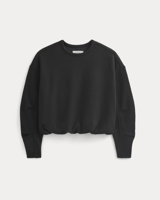 Alternative view of Lightweight Terry Bubble Sweatshirt | Black