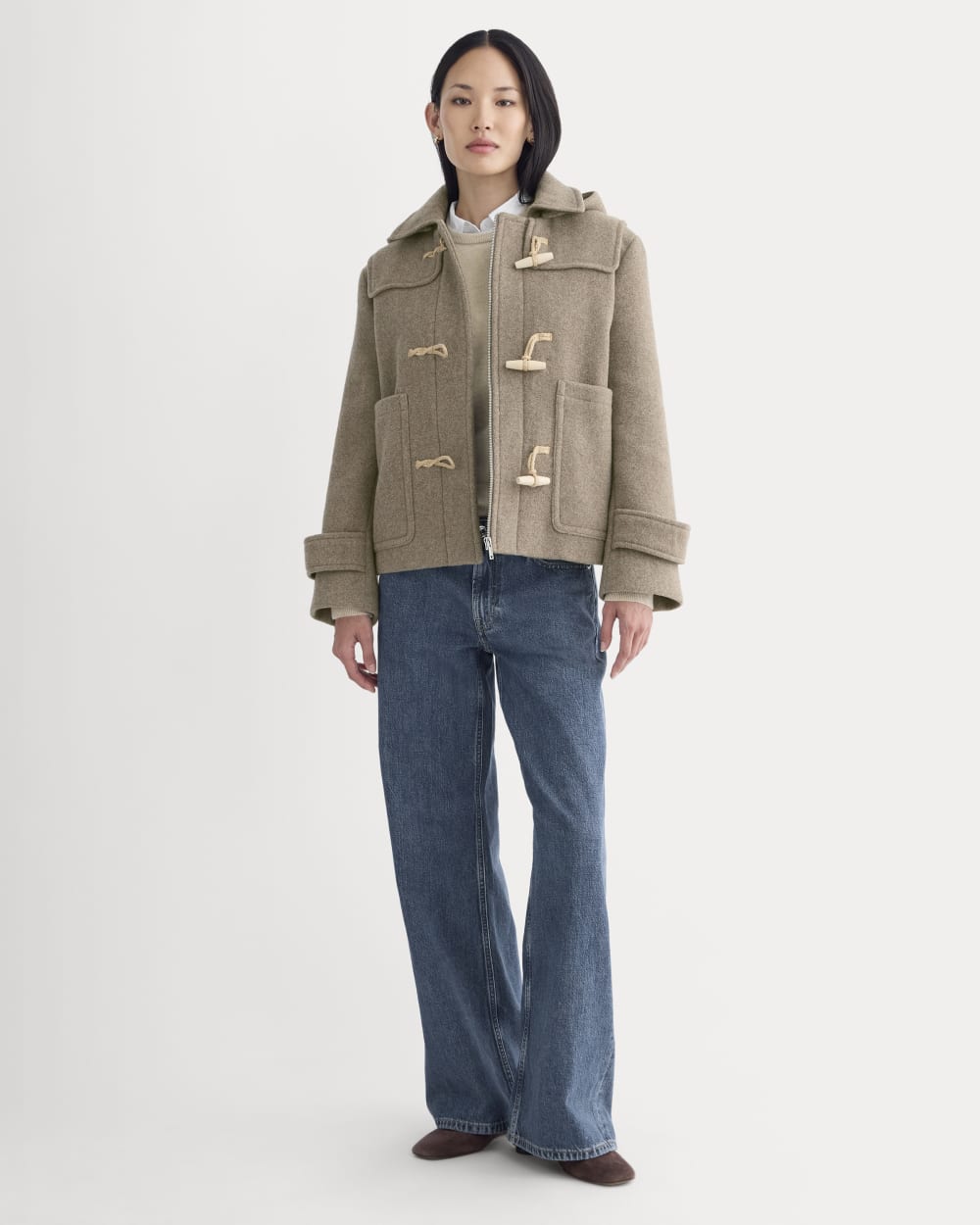 The ReWool Duffle Coat | Heather Taupe - Image 3