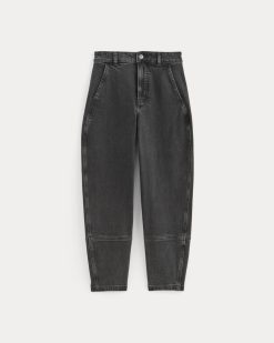 Alternative view of The Utility Barrel Pant | Washed Black | Regular