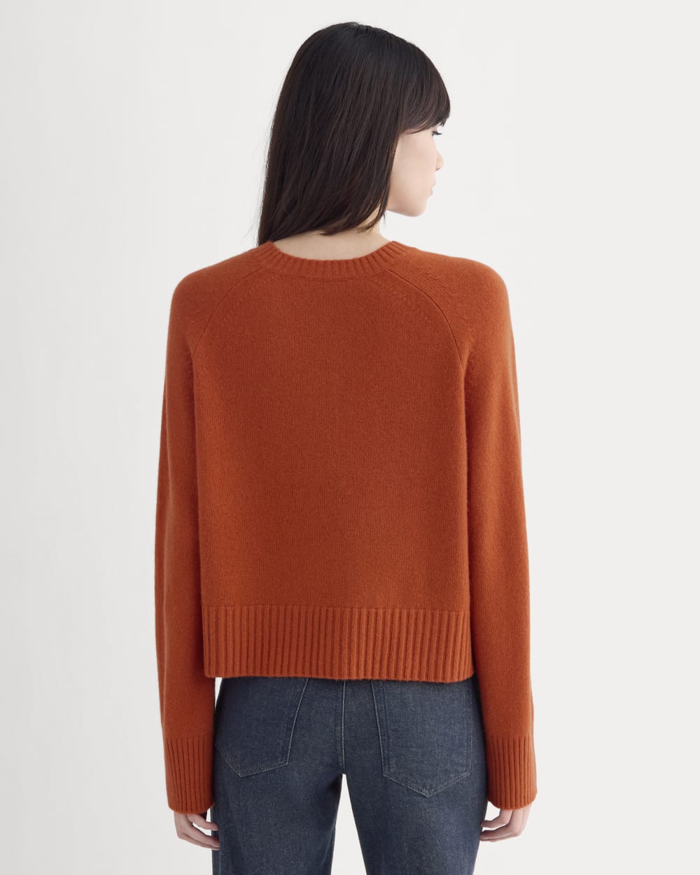 The Boxy Crew in Cashmere | Rust - Image 5