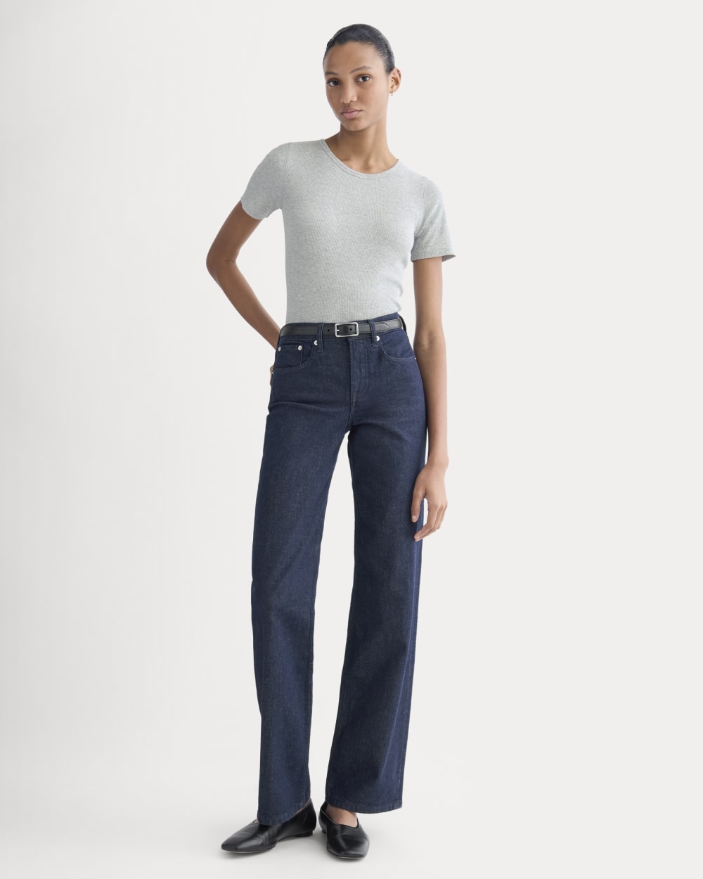 The Luxe Rib Crew | Classic Heather Grey - Image 3