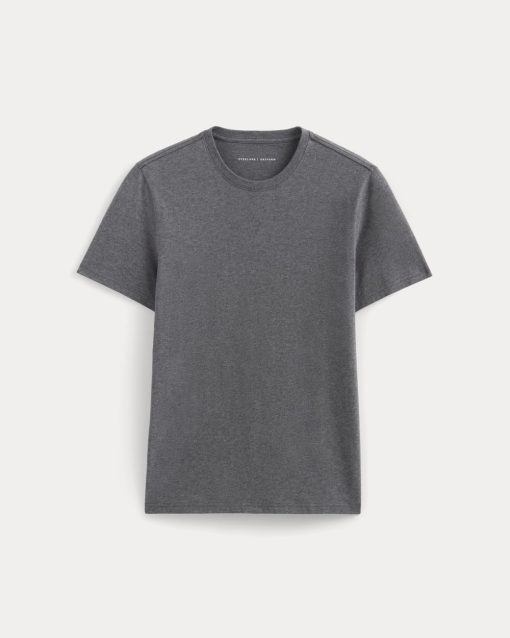 Alternative view of The Essential Organic Crew | Heathered Charcoal