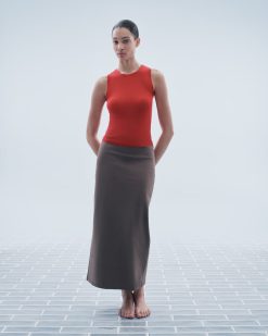 Alternative view of The Dream Maxi Skirt | Deep Taupe