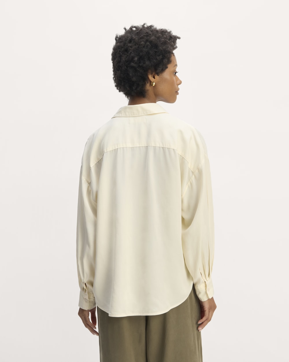The Oversized Shirt in Butterlite | Bone - Image 6