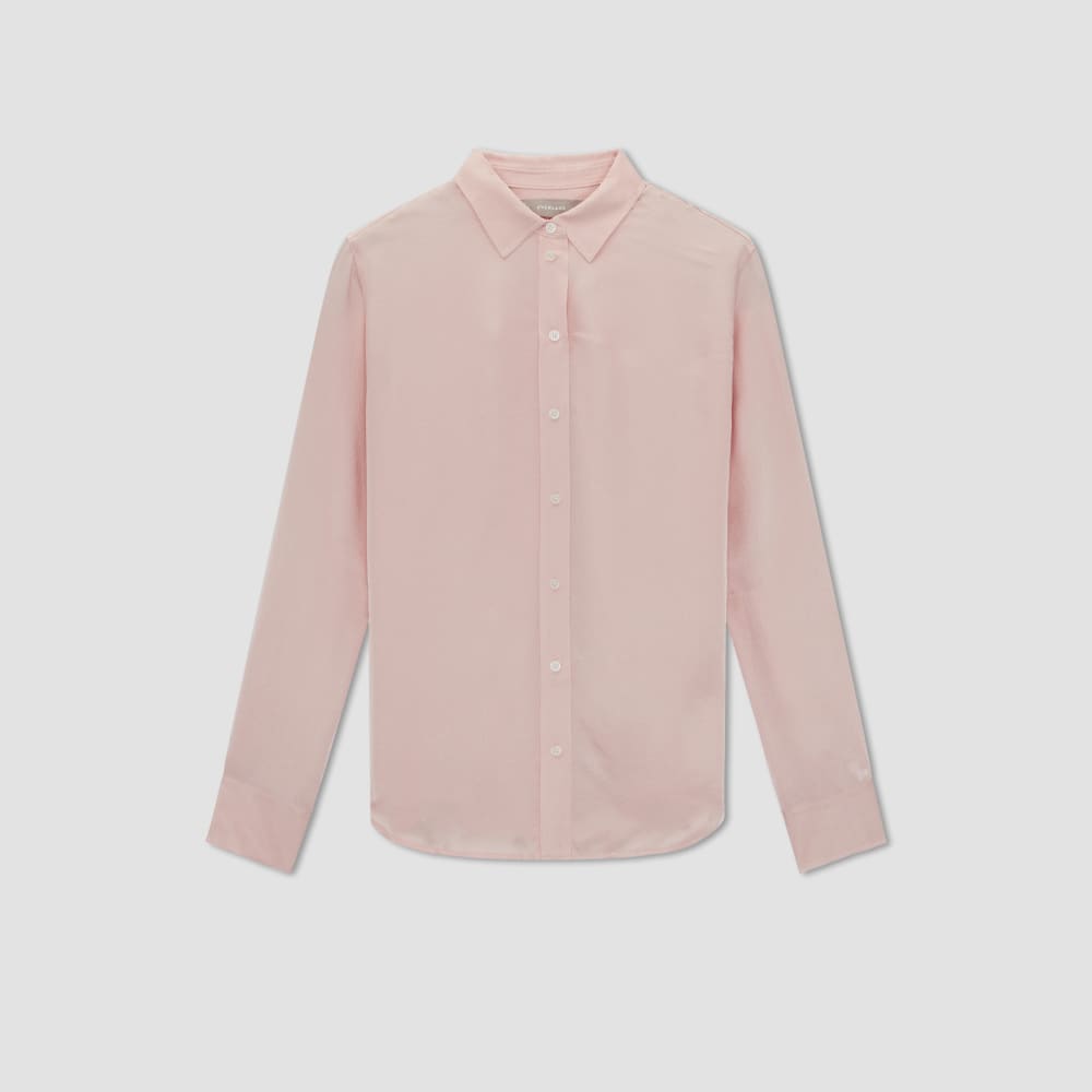The Satin Relaxed Shirt | Petal Pink - Image 2