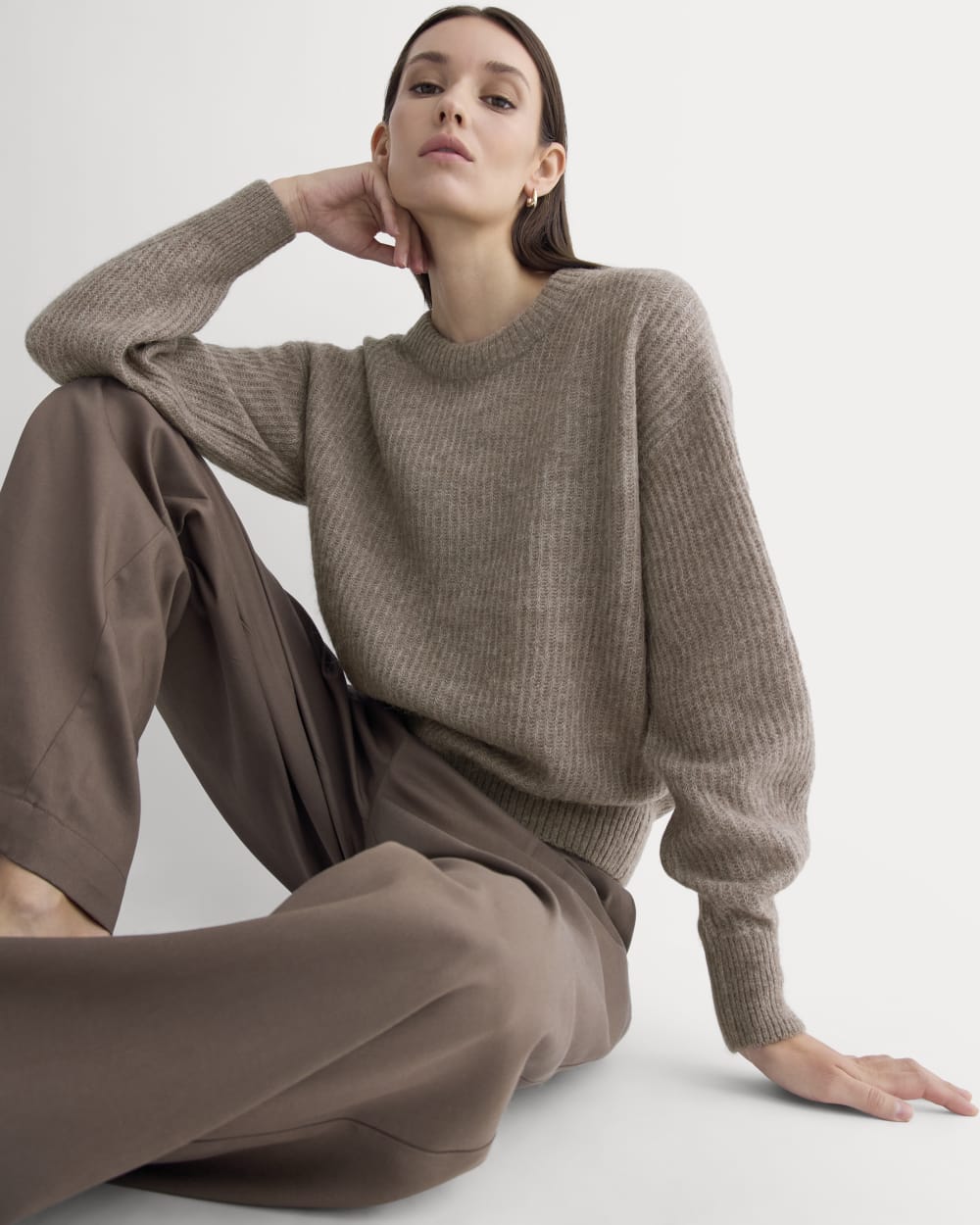 The Cocoon Crew in Alpaca | Taupe Melange - Image 3