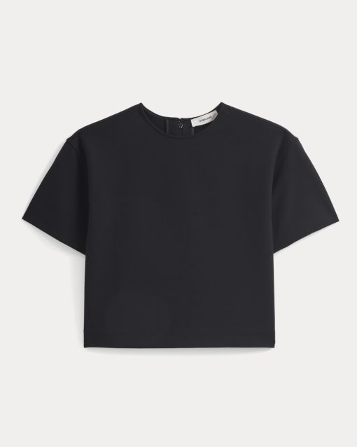 Alternative view of Ponte Oversized Tee | Black