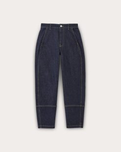 Alternative view of The Utility Barrel Pant | Pure Blue | Regular