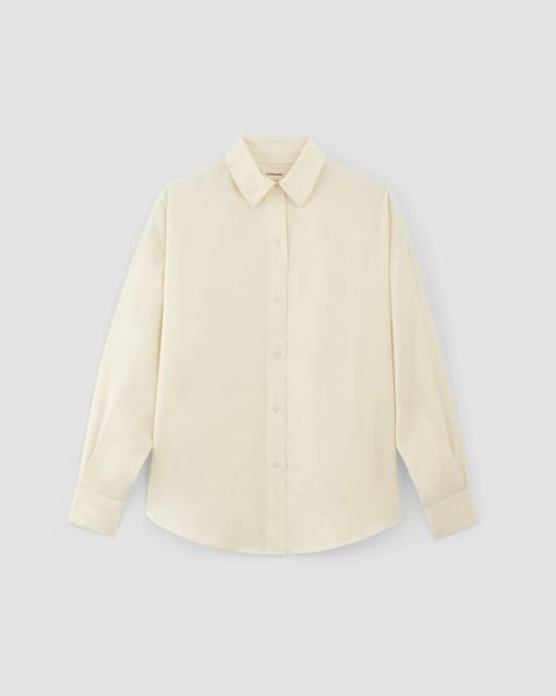 Alternative view of The Oversized Shirt in Butterlite | Bone