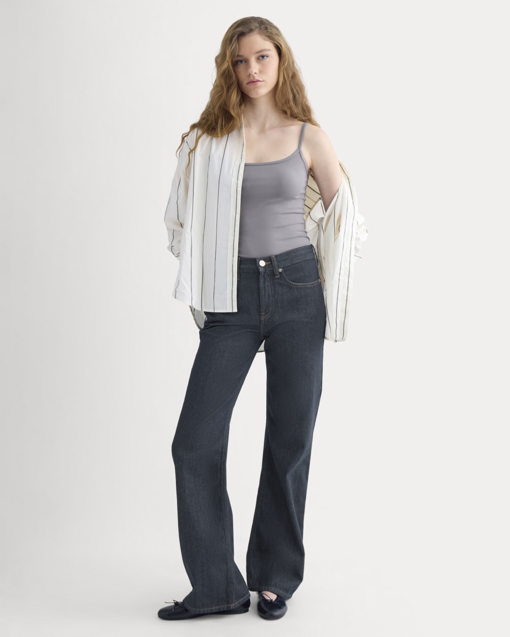 Scoopneck Cami | Charcoal Grey - Image 3