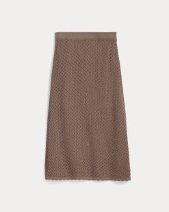 Alternative view of The Lace Knit Skirt | Mocha