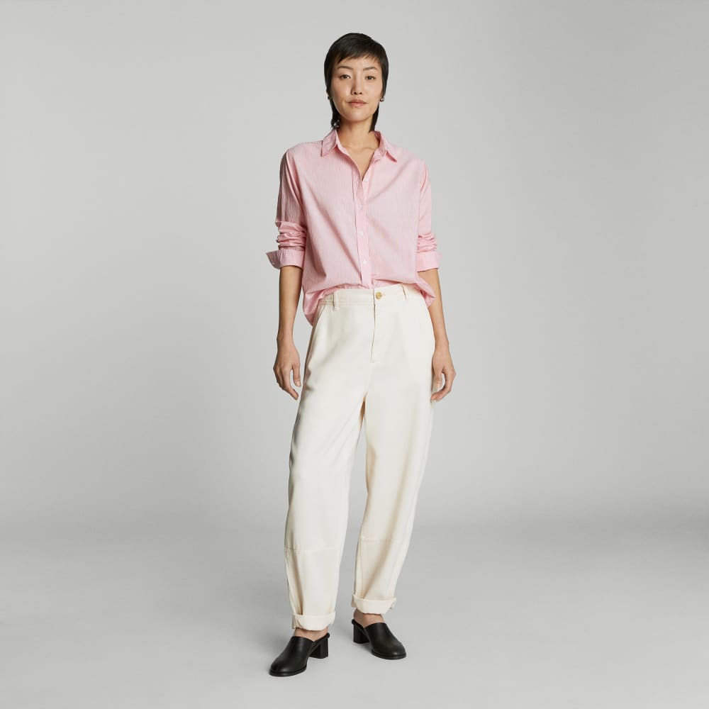 The Must-Have Shirt in Silky Cotton | Mandarin / White - Image 6