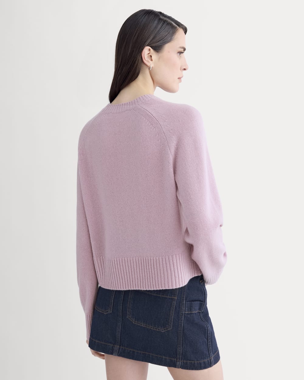 The Boxy Crew in Cashmere | Lilac Crush - Image 5