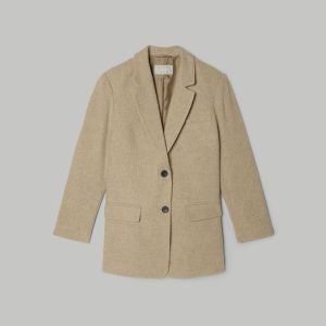 Alternative view of The Oversized Blazer in Wool | Toasted Tan