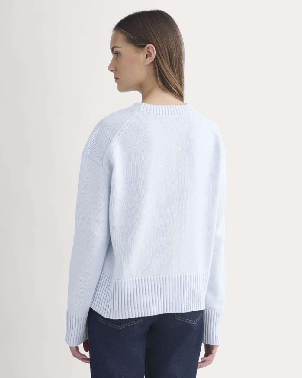 The Boxy Sweater in Everyday Cotton | Skywriting - Image 5