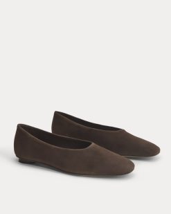 Alternative view of Gallery Square-Toe Flat | Deep Brown