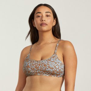 Alternative view of The Scoop-Neck Bikini Top | Honey Floral