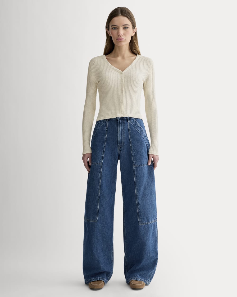 The Cozy Rib Cardigan | Bone - Image 3
