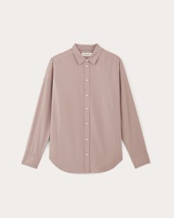 Alternative view of The Must-Have Shirt in Silky Cotton | Dusty Rose