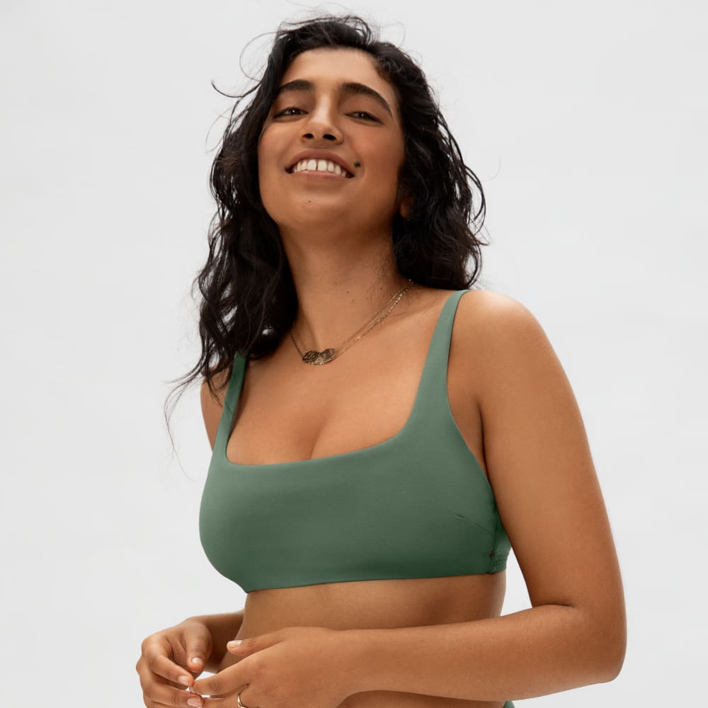The Square-Neck Bikini Top | Herb - Image 4