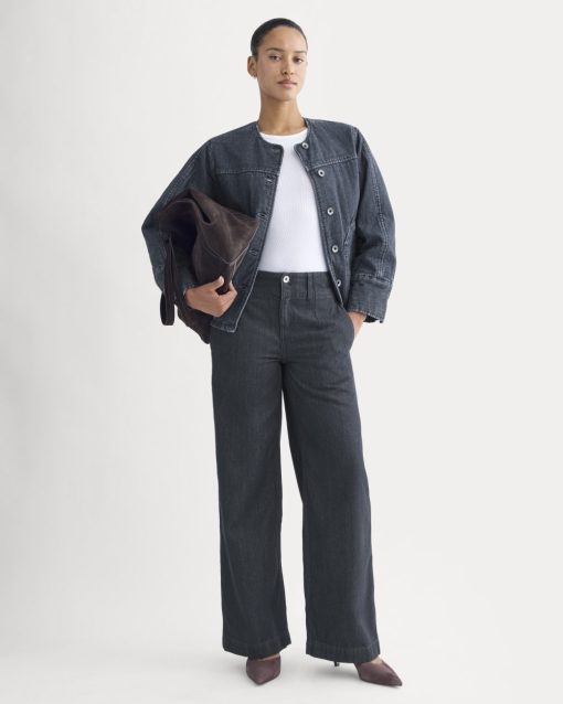 The Mid-Rise Trouser Jean | Tungsten Rinse