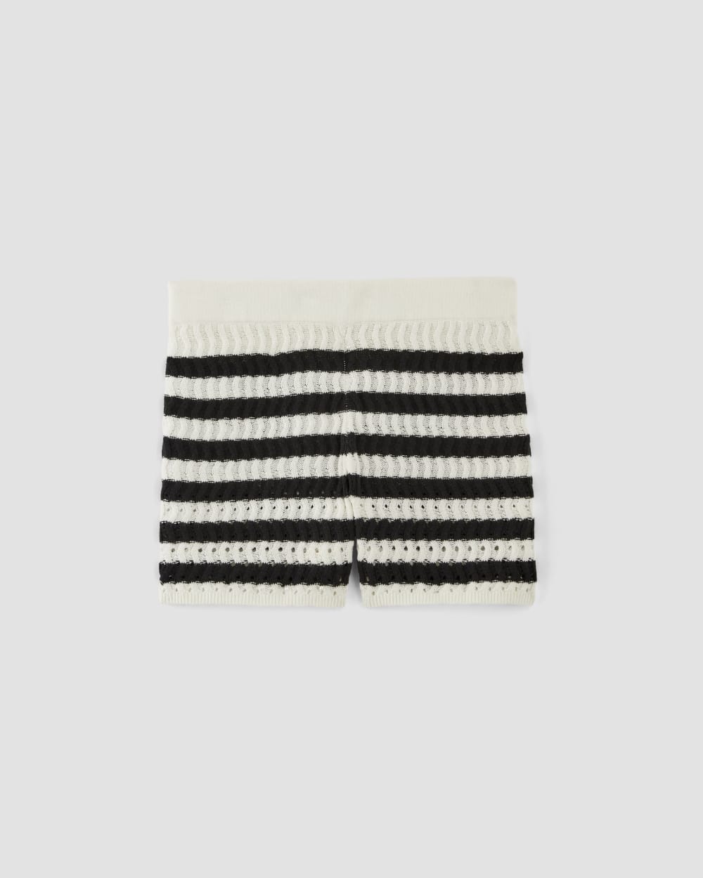 The Crochet Knit Short | Bone / Black - Image 2