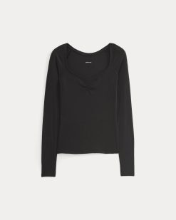 Alternative view of Sweetheart-Neck Top in Butterluxe | Black