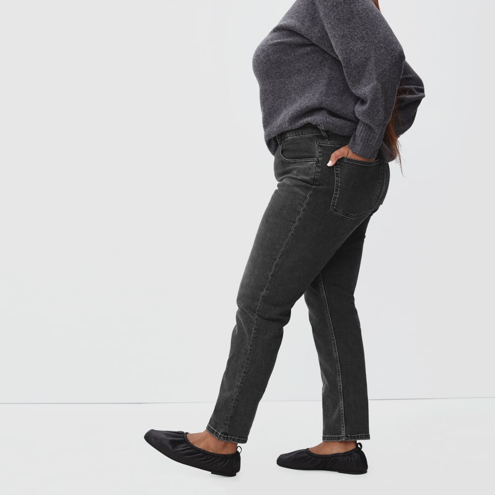 The Curvy Cheeky® Straight Jean | Washed Black | 28.5 Inseam - Image 8