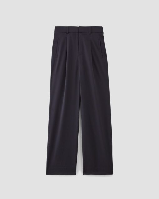 Alternative view of The Italian Wool Way-High® Drape Pant | Navy