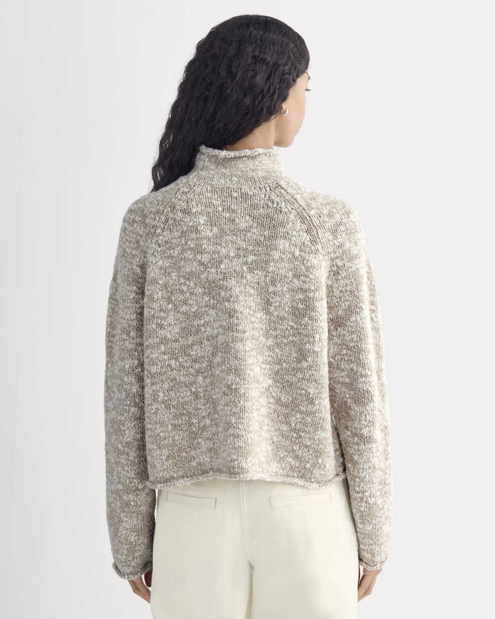 Rollneck Sweater | Bone/Trench Coat Twist - Image 5