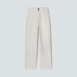Alternative view of The Organic Wide-Leg Pant | Bone