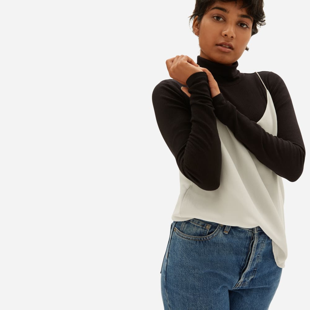 The Washable Clean Silk Cami | Grey White - Image 2
