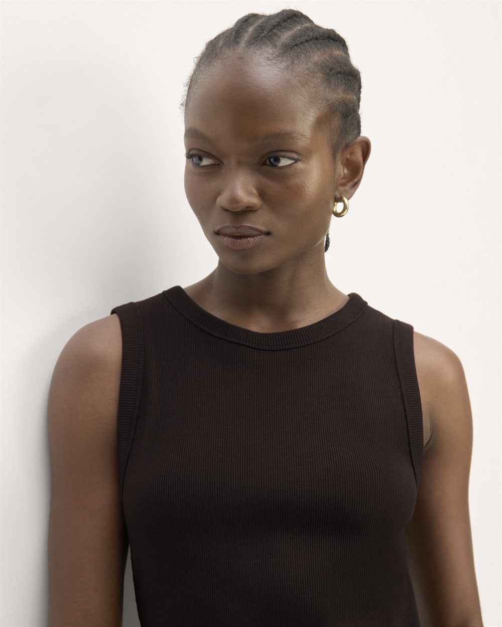 The Ribbed Mini Dress | Black - Image 4