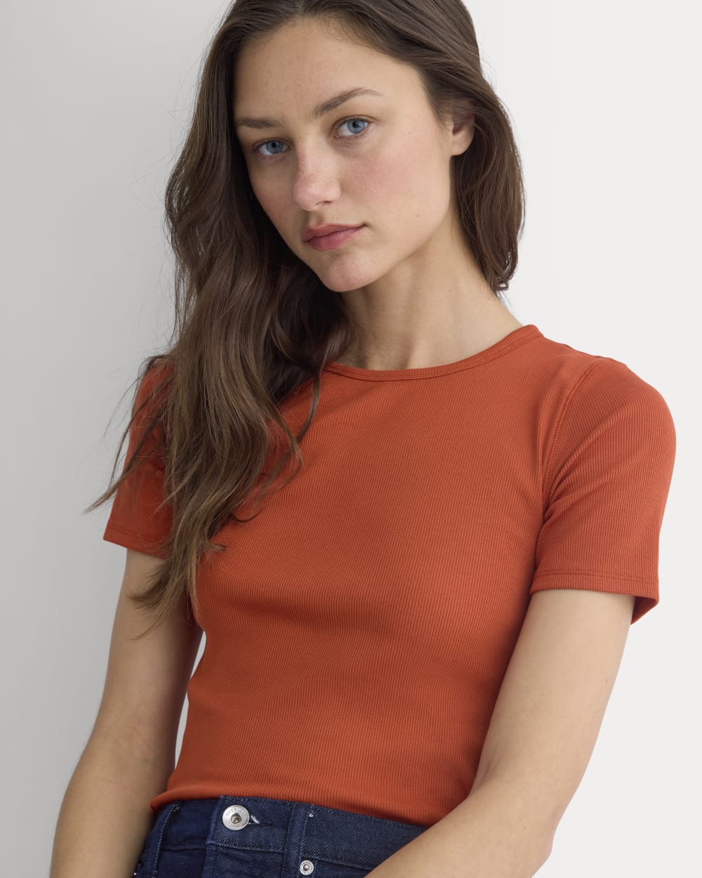 The Luxe Rib Crew | Rust - Image 4