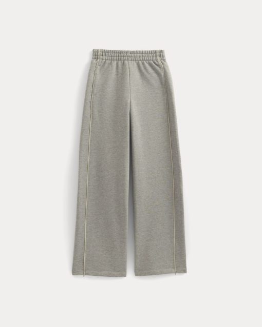 Alternative view of Luxe Fleece Track Pant | Vintage Heather Grey