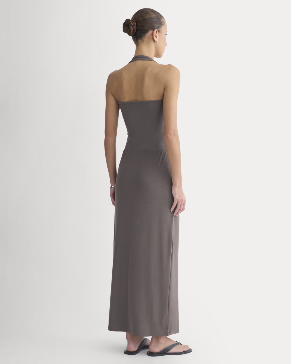 Maxi Skirt in Butterknit | Charcoal Grey - Image 4