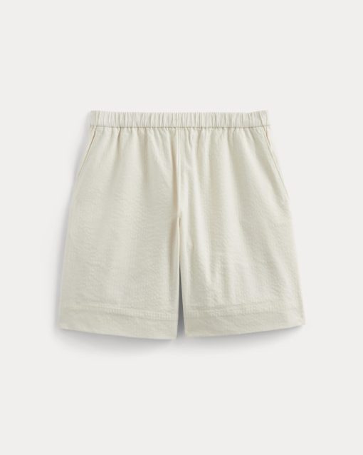 Alternative view of The Seersucker Pull-On Short | Bone