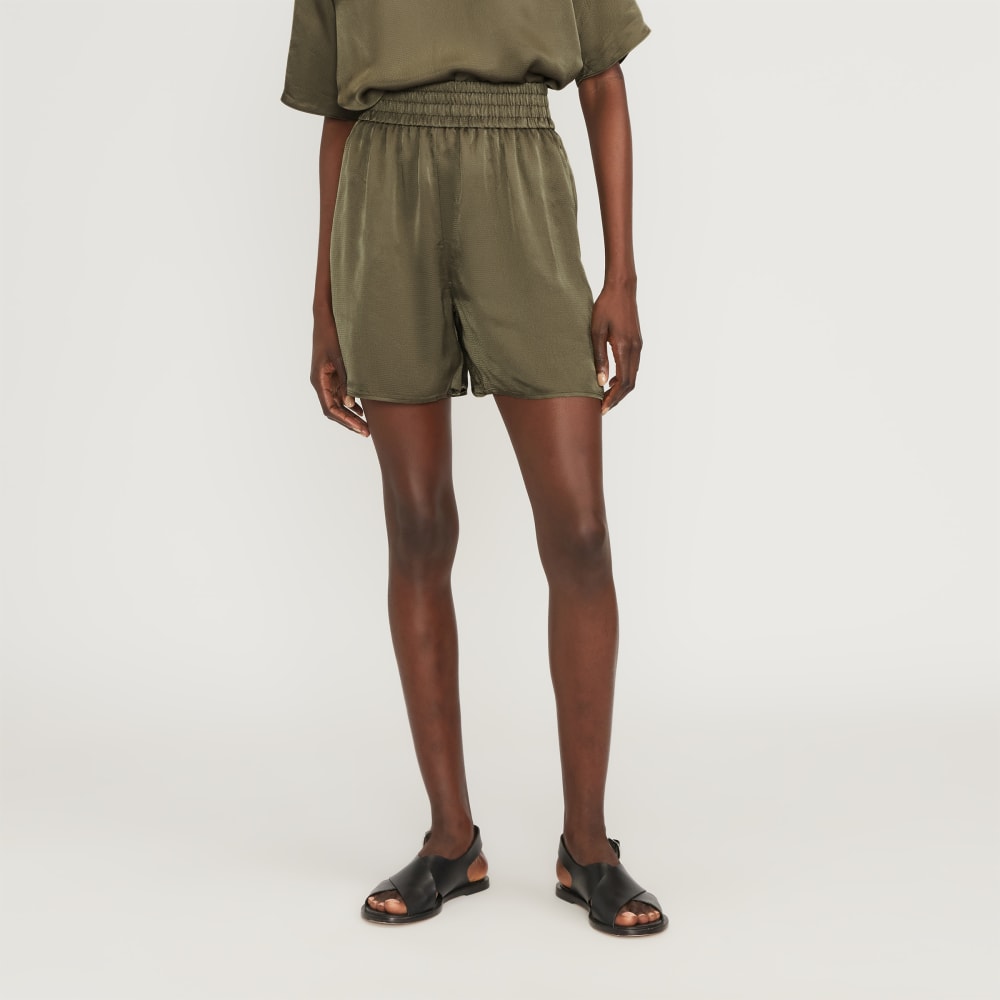 The Satin Pull-On Short | Kalamata