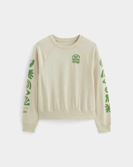 Alternative view of The Everlane x Parks Project Off-Duty Long-Sleeve Tee | Natural / Green