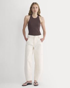 Pull-On Carpenter Jean | Ecru