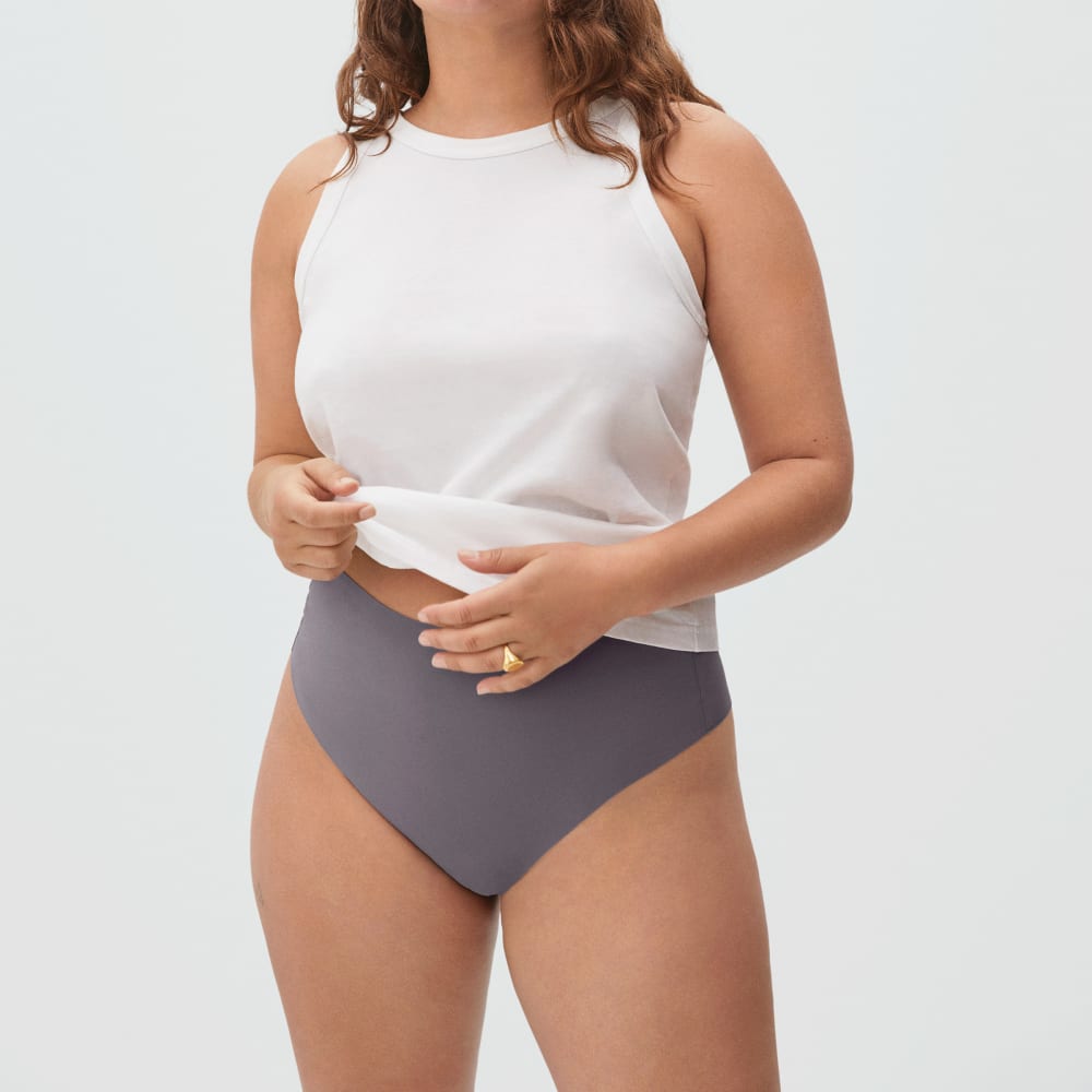 The Invisible High-Rise Thong | Plum Grey - Image 3
