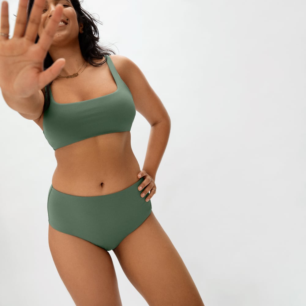 The Square-Neck Bikini Top | Herb - Image 5