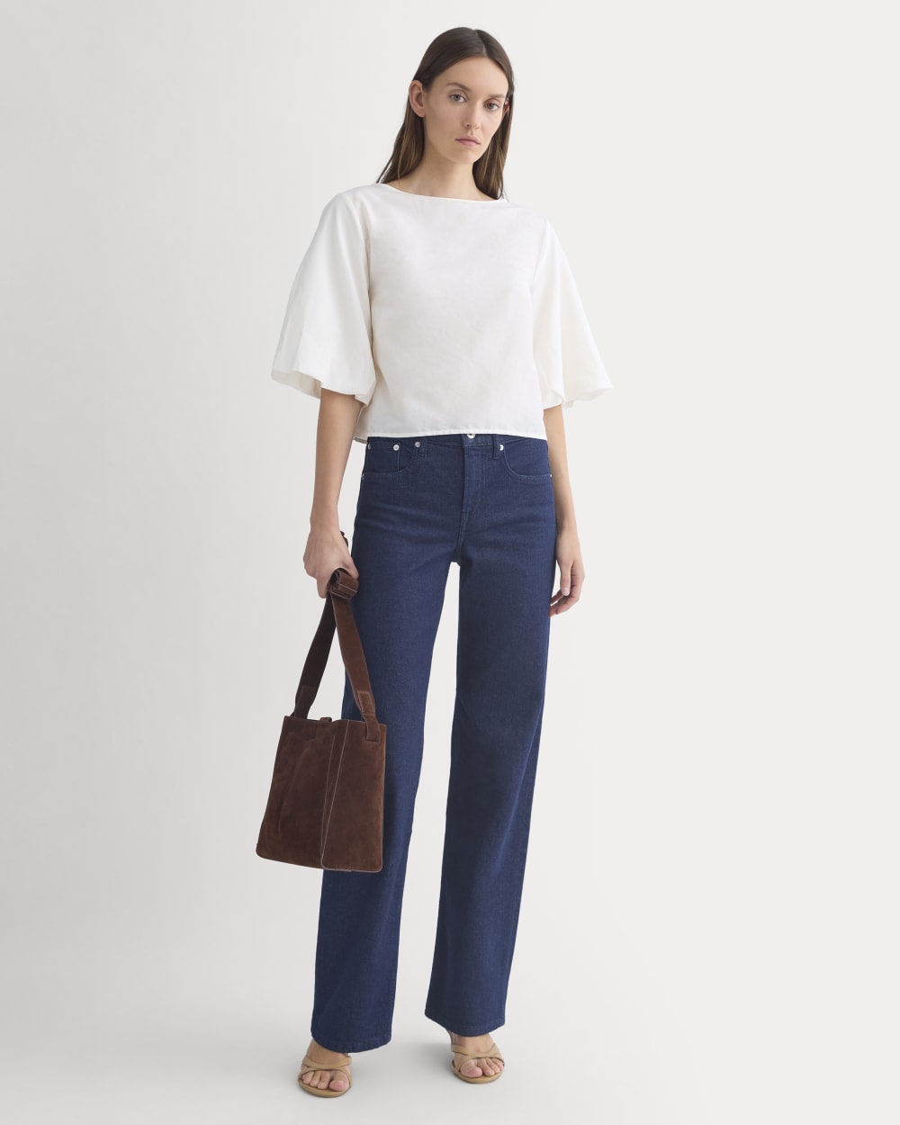 Bubble-Sleeve Top | Bone - Image 3