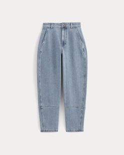 Alternative view of The Utility Barrel Pant | Light Indigo | Regular