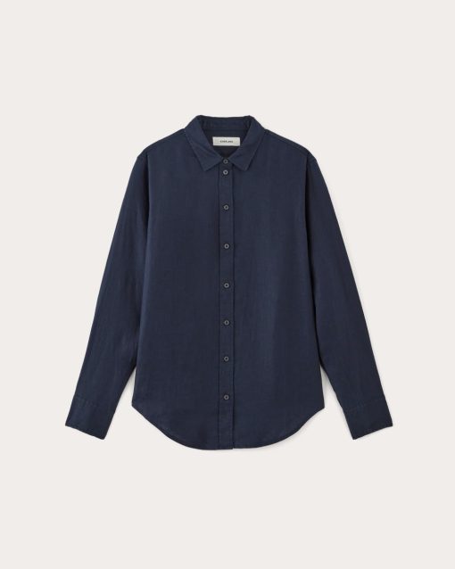 Alternative view of The Must-Have Shirt in Linen | Navy